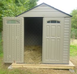 Plastic Shed Goat Barn